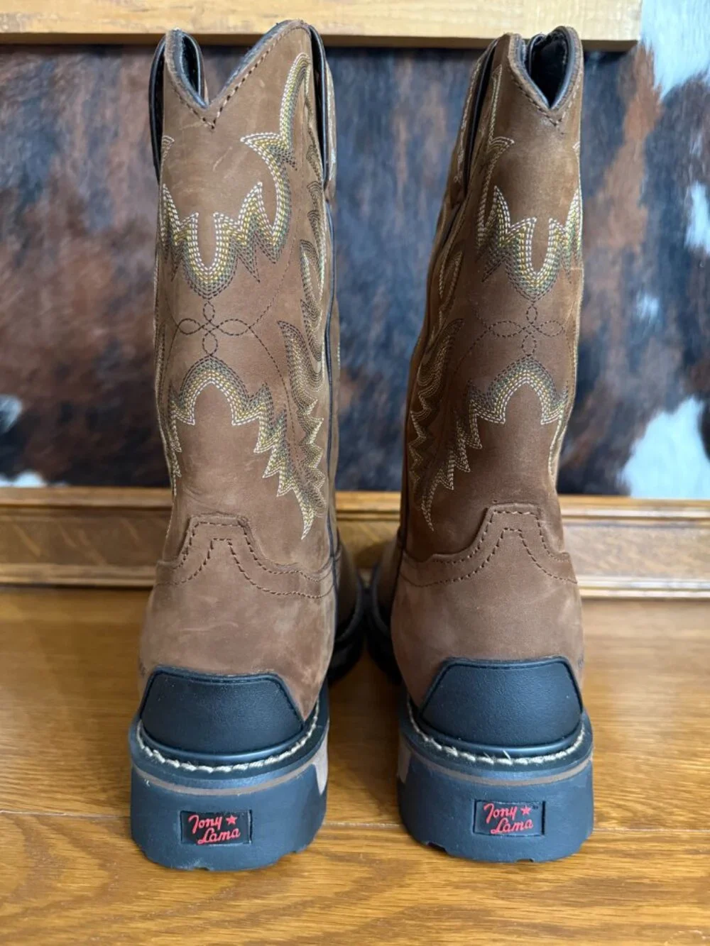 Tony Lama Men’s Waterproof Tan Cheyenne Leather Boot TW1018 Size 8 - NEW IN BOX